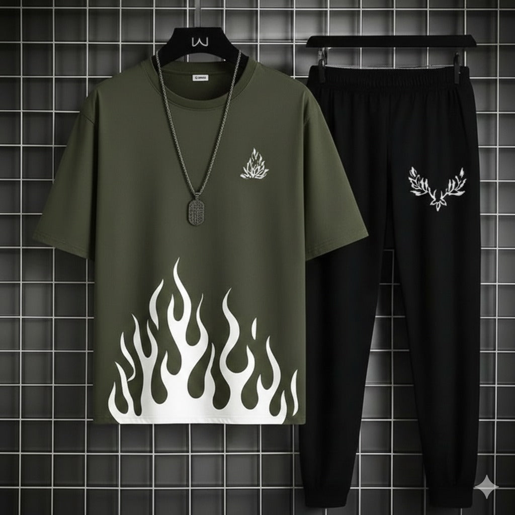 Men's Summer Track Suit – Lightweight and Breathable – (FIRE COMMANDO)