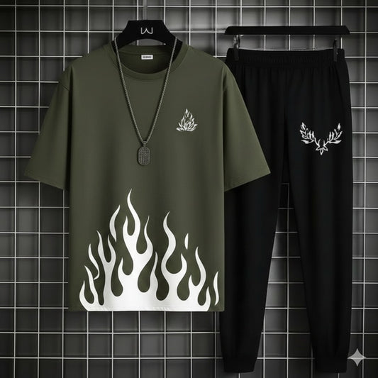 Men's Summer Track Suit – Lightweight and Breathable – (FIRE COMMANDO)
